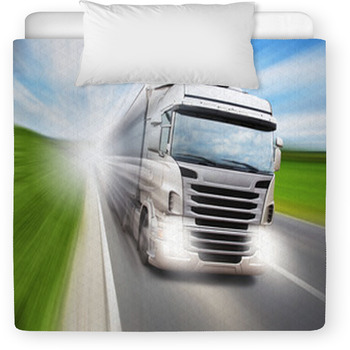 Truck On Highway Toddler Duvet