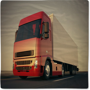 Truck On The Road. Baby Blanket