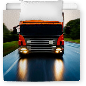 Truck On The Road Toddler Comforter