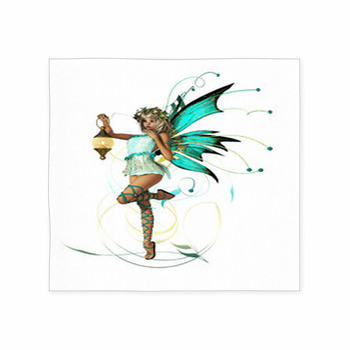 Turquoise Pixie CA Ornament Custom Size Floor Mat