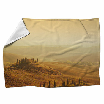 Tuscan Villa Sunrise Fleece Blanket