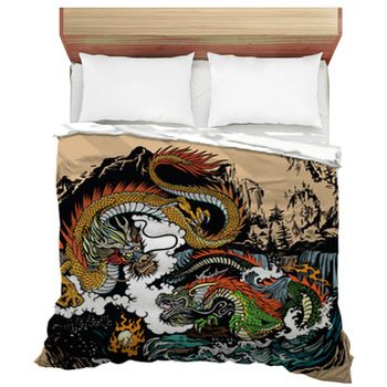 Dragon Comforters Duvets Sheets, King Size Dragon Bedding