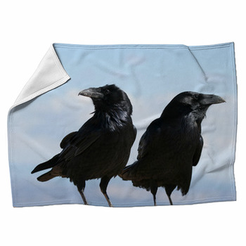 Two Common Ravens In Bryce Canyon Fleece Blanket