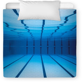Underwater Empty Swimming Pool Toddler Comforter