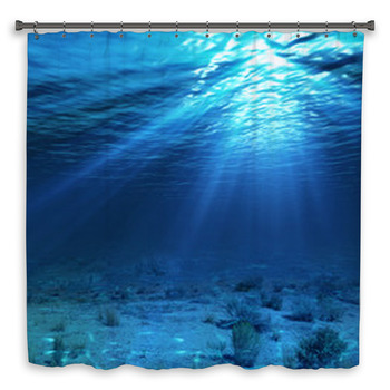 Underwater Landscape And Backdrop With Shower Curtain