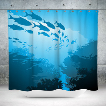 Underwater World Custom Size Shower Curtain