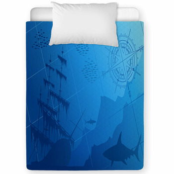 shark crib bedding