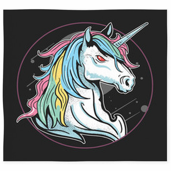 ALAZA Cute White Unicorn Rainbow Cupcake Candy Area Rug Rugs Non-Slip Floor Mat Doormats Living Dining Room Bedroom Dorm 60 x 39 inches inches Home Decor 