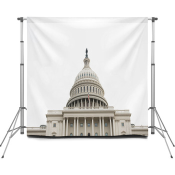 United States Capitol In Custom Size Backdrop