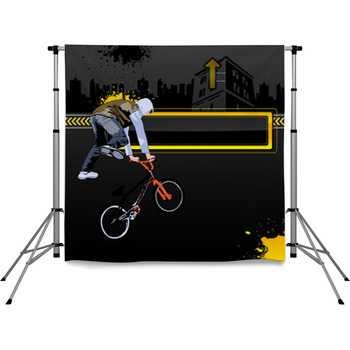 Urban Background Pole Pocket Backdrop