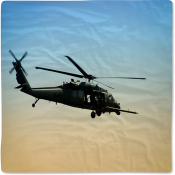 US Army Helicopter In Early Morning Baby Blanket