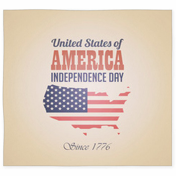 USA Independence Day Vintage Retro  Custom Size Floor Mat