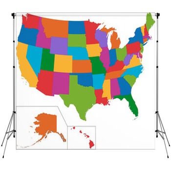 USA Map Backdrops