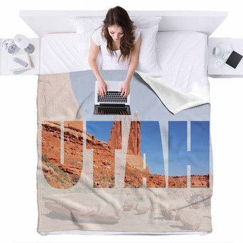 Utah Fleece Bed Blanket