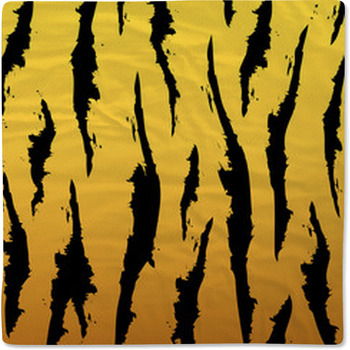 Vector Black And Orange Stripped Tiger Baby Blanket