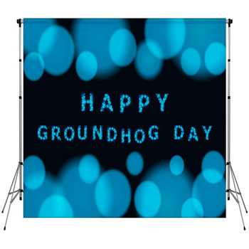 Vector Blurry Background With Bokeh And  Fleece Backdrop
