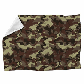Vector Camouflage Pattern Vector Fleece Blanket