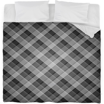 Vector Checked Background Fleece Bed Blanket