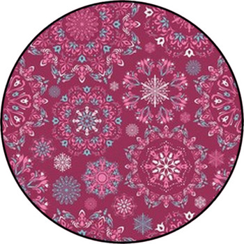 Vector Christmas Pattern Round Rug