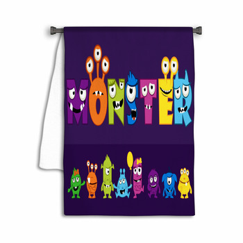Vector Collection Of Cute Monsters Cartoon Funny Towel