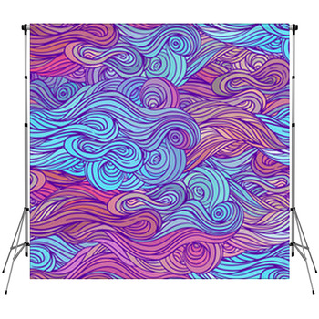 Vector Color Abstract Hand Drawn Hair Fleece Backdrop