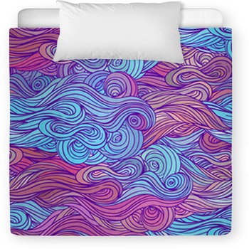 Vector Color Abstract Hand Drawn Hair  Toddler Comforter