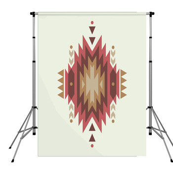 Vector Colorful Decorative Ethnic Pole Pocket Backdrop