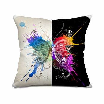 Vector Decorative Butterfly Washable Floor Pillow