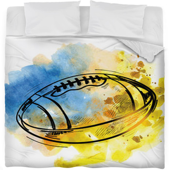 Vector Football Fleece Bed Blanket