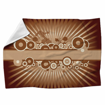 Vector Grunge Design Fleece Blanket