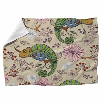 Vector Hand Drawn Illustration With Fleece Blanket