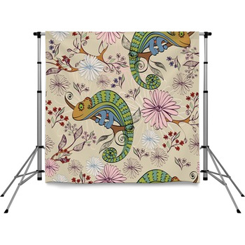 Vector Hand Drawn Illustration Pole Pocket Backdrop