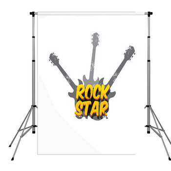 Vector Hipster Cartoon Retro Label  Pole Pocket Backdrop