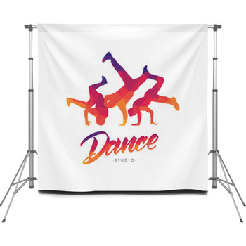 Vector Illustration Color Emblem Custom Size Backdrop