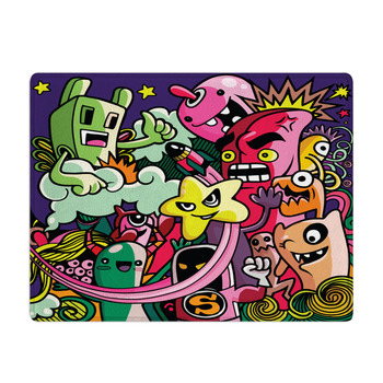 Vector Illustration Of Monsters And Cute Alien Bath Mat