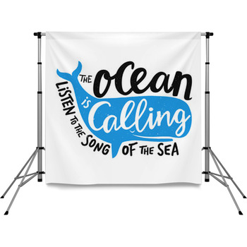 Vector Illustration With Smiling Pole Pocket Backdrop