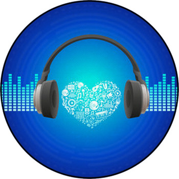 Vector Music Concept Round Rug