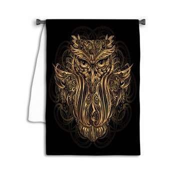 Vector Owl Tattoo Towel