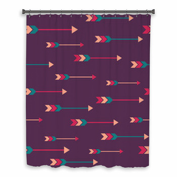 Vector Seamless Colorful Custom Size Shower Curtain