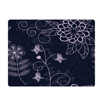 Vector Seamless Flower Background Bath Mat