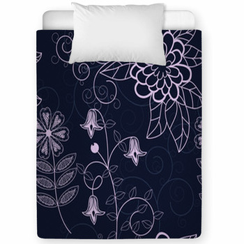 Vector Seamless Flower Background Toddler Comforter