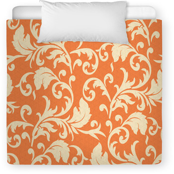 Vector. Seamless Leaf Pattern Toddler Duvet