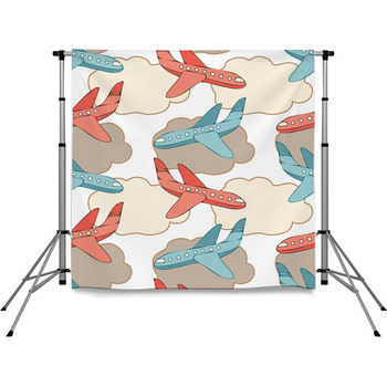 Vector Seamless Pattern Design Of Pole Pocket Backdrop