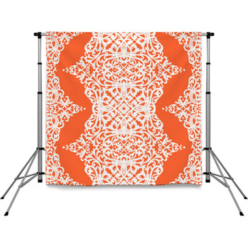 Vector Seamless Pattern With Pole Pocket Backdrop