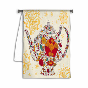 Vector Template With Teapot Towel