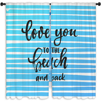 Vector Trendy Hand Lettering Poster Hand Window Curtain