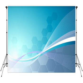 Vector Wave Background Fleece Backdrop