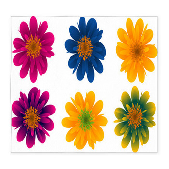 Vektorblumen Custom Size Floor Mat