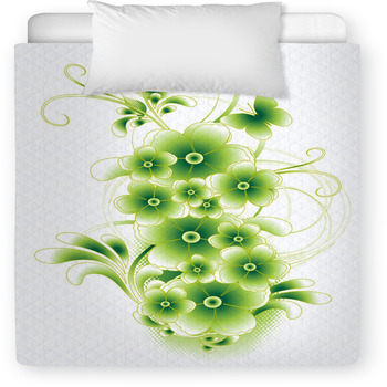 Vert Pastel Et Arabesques Toddler Duvet