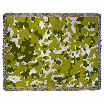 Veterans Day Seamless Background Woven Throw Blanket